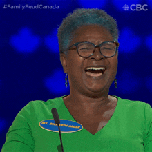 Laughing Ms Richards-sauer GIF - Laughing Ms Richards-sauer Family Feud Canada GIFs