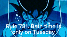 Rule 781 Bath Time Is Only On Tuesday GIF