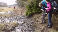 How To Not Jump Over Mud GIF