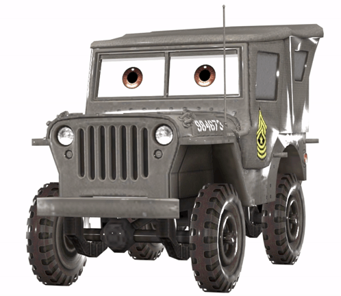 Sarge Cars Cars Movie Sticker Sarge Cars Sarge Cars movie Discover Share GIFs