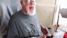 Angry Grandpa Roaring And Spitting Out Pickled Eggs GIF - Angry Grandpa Roaring And Spitting Out Pickled Eggs Pickled Eggs GIFs