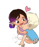 Couple Kissing Sticker - Couple Kissing Love Stickers