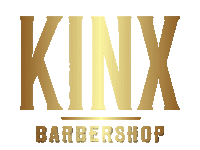 a logo for a barber shop called kinx barbershop