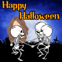 Happy Halloween Skeleton GIF - Happy Halloween Skeleton Dancing GIFs