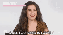 All You Need Is Love Singing GIF - All You Need Is Love Singing Love GIFs