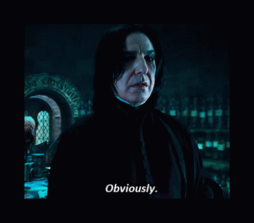 Obviously Alan Rickman GIF - Obviously Alan Rickman Harry Potter - Discover  & Share GIFs