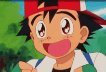 Ash Ketchum Pokemon GIF - Ash Ketchum Pokemon Happy GIFs