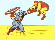 Captain America Fight GIF - Captain America Fight Marvel Comics GIFs