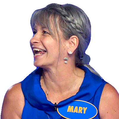 Laughing Mary Sticker - Laughing Mary Family Feud Canada Stickers