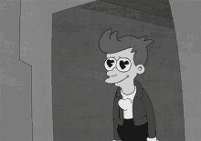In Love Futurama GIF - In Love Futurama Black And White GIFs