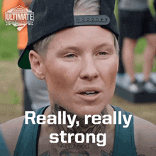 Really Really Strong Jen Kish GIF - Really Really Strong Jen Kish Canadas Ultimate Challenge GIFs