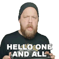 Hello One And All Ryan Bruce Sticker - Hello One And All Ryan Bruce Fluff Stickers