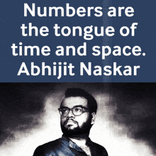 numbers are the tongue of time and space