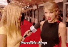 Taylor Swift Incredible Things GIF - Taylor Swift Incredible Things Excited GIFs