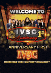 a poster that says welcome to indonesian voice symphony community