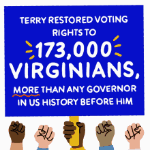 terry restored voting rights virginia va virginians virginia election