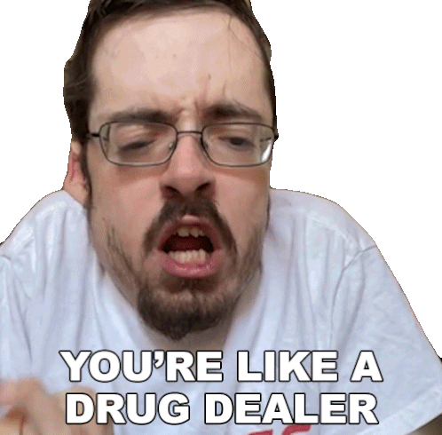 Youre Like A Drug Dealer Ricky Berwick Sticker - Youre Like A Drug Dealer Ricky Berwick Therickyberwick Stickers