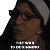 The War Is Beginning Sister Andrea Sticker - The War Is Beginning Sister Andrea Evil Stickers