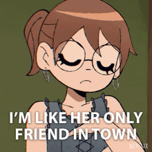 I'M Like Her Only Friend In Town Julie Powers GIF - I'M Like Her Only Friend In Town Julie Powers Scott Pilgrim Takes Off GIFs