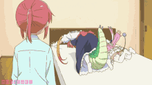 Dragonmaid Bed GIF - Dragonmaid Bed Bounce GIFs