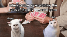 Card Game Meme GIF - Card Game Meme Explaining GIFs