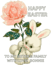 Happyeaster Easterbunny GIF - Happyeaster Easterbunny Sparkle GIFs