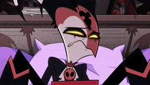 a cartoon character with a skull and crossbones on his shirt