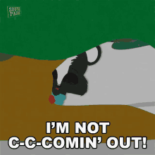 Im Not Comin Out Skunky GIF - Im Not Comin Out Skunky South Park GIFs