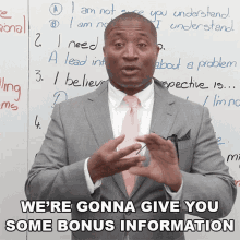 Were Gonna Give You Some Bonus Information James GIF - Were Gonna Give You Some Bonus Information James Engvid GIFs