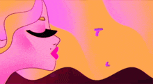 a cartoon of a woman with the words " i am a material girl "