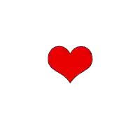 a drawing of a broken red heart with lightning bolts