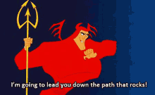 That Little Devil On Your Shoulder GIF - Emperors New Groove Lead You Down The Path That Rocks Lead GIFs