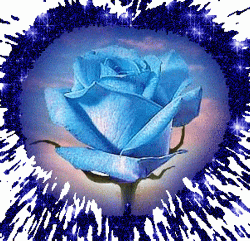 Blue Rose Hear Sticker - Blue Rose Hear Love - Discover & Share GIFs