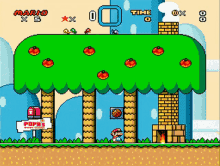 a video game called mario x 5 is being played