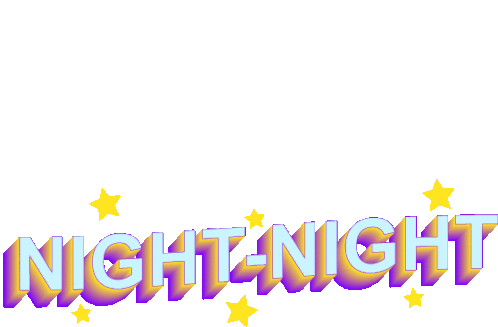 Night Night Goodnight Sticker - Night Night Goodnight Sleep Well Stickers