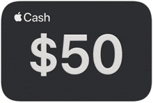 a $50 apple cash gift card is shown