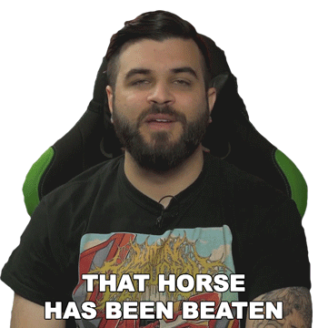 That Horse Has Been Beaten Andrew Baena Sticker