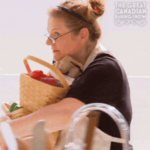 Holding Vegetables Kathy GIF - Holding Vegetables Kathy The Great Canadian Baking Show GIFs