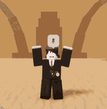 a cartoon character with a speech bubble on his head
