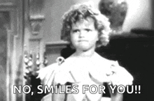 Shirley Temple Mad Face GIF