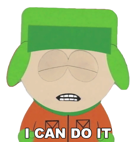 I Can Do It Kyle Broflovski Sticker - I Can Do It Kyle Broflovski South Park Stickers