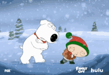 cold and windy family guy snow snowing snow day