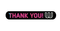 a sign that says thank you u on it with stars around it