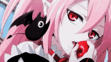 demon girl anime bite bat