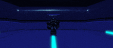 a screenshot of a video game shows a person holding a light saber
