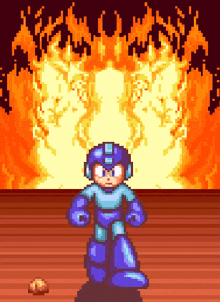 Mega Man Walks Away GIF - Mega Man Walks Away GIFs