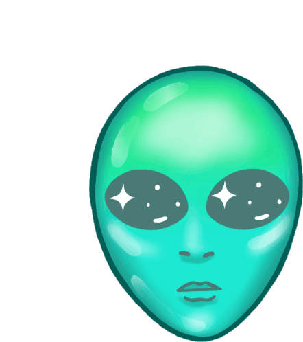 Alien Extraterrestrial Sticker - Alien Extraterrestrial Outer Space Stickers