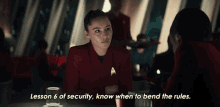 Lesson6of Security Know When To Bend The Rules Laan Noonien Singh GIF - Lesson6of Security Know When To Bend The Rules Laan Noonien Singh Christina Chong GIFs