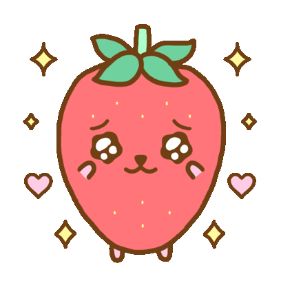 Strawberry Fruit Sticker - Strawberry Fruit Cute Stickers