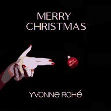 a merry christmas greeting card by yvonne rohé